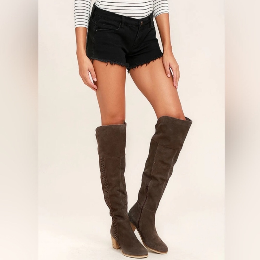 COCONUTS BY MATISSE | Suede Boots | GUC | grey brown | size 9.5 | thigh high